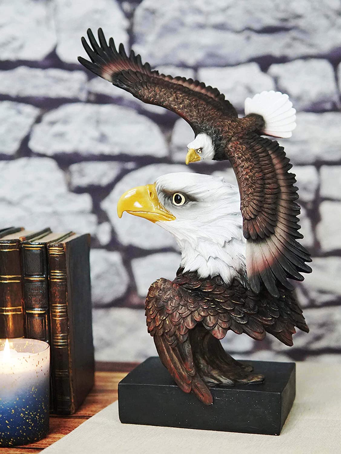 Ebros Large Wings Of Liberty American Bald Eagle Head Bust Statue (Vivid Color) - image 1 of 5