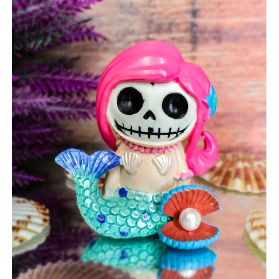 Ebros Little Mermaid Furrybones Ariel Figurine Small 2.75 Inch Tall Furry Bones