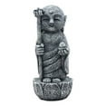 thumbnail image 1 of Ebros Lucky Japanese Jizo Monk Holding Staff & Jewel Figurine 5"H Bodhisattva Buddha K?itigarbha Charm Sculpture, 1 of 1
