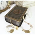 thumbnail image 1 of Ebros Masonic Symbol Freemasonry Square and Compasses Hinged Book Box 5.75"L, 1 of 11
