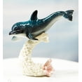 thumbnail image 1 of Ebros Ocean Marine Sea Life Bottlenose Dolphin Swimming Over Coral Reef Figurine, 1 of 8