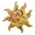 thumbnail image 1 of Ebros Orange Mosaic Face Sun with Yellow Mosaic Moon, 13"H Wall Plaque Decor, 1 of 4