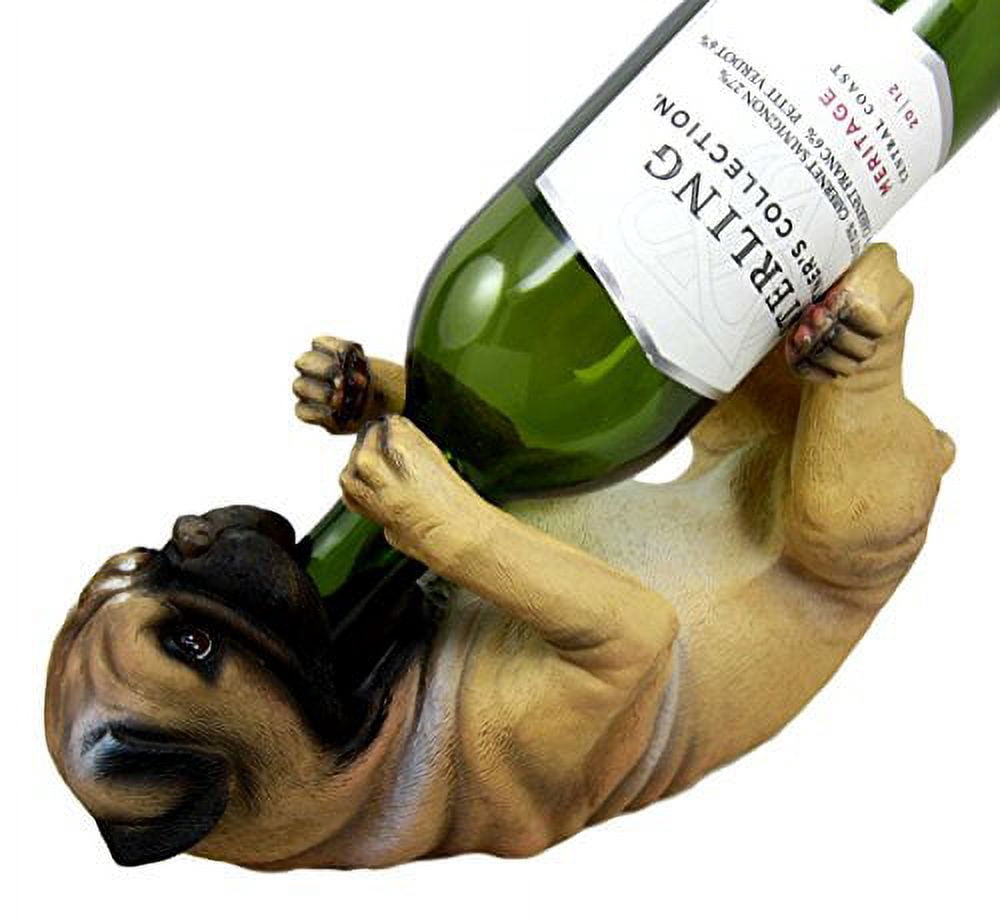 Dog Wine Rack Ebros Pedigree Fawn Pug Dog Wine Bottle Holder 10