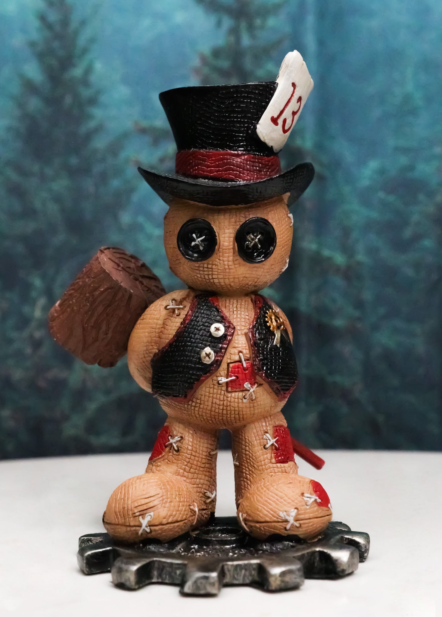 Ebros Pinheadz Monster with Voodoo Stitches Figurine 4.25