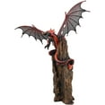 thumbnail image 1 of Ebros Pteranodon Dragon Perching On Volcanic Cliff Tower Statue 13.75" Height, 1 of 4