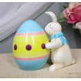 thumbnail image 1 of Ebros Rabbit Kissing Giant Egg Salt And Pepper Shakers Magnetic Figurine Set, 1 of 7