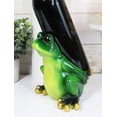 thumbnail image 1 of Ebros Rainforest Green Frog Grog Toad Piggybacking Wine Holder Caddy Figurine, 1 of 8