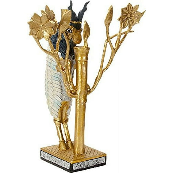 Ebros Ram In Thicket Statue 7" Height Figurine Penn Museum Replica Early Mesopotamian Collectible