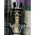 thumbnail image 1 of Ebros Rock Guitarist Sklash Skull Skeleton Bust Miniature Figurine 4.25"H, 1 of 6
