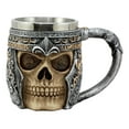 thumbnail image 1 of Ebros Royal Fleur De Lis Centurion Helmet Skull Coffee Mug 11oz Beer Stein Tankard Medieval Sculptural Decor Figurine, 1 of 4