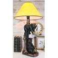 thumbnail image 1 of Ebros Rustic Black Bears Napping & Eating Honey Table Lamp Sculpture With Shade, 1 of 9