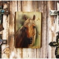 thumbnail image 1 of Ebros Rustic Stallion Horse Bust Print Canvas On Wooden Frame 16" H by 12.5"W, 1 of 5