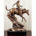 thumbnail image 1 of Ebros Rustic Wild West Cowboy Bandit Racing Down Rocky Slope On Horse Statue, 1 of 8