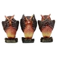 thumbnail image 1 of Ebros See Hear Speak No Evil Forest Owls Figurine Set Wisdom Of The Woods Decor, 1 of 4