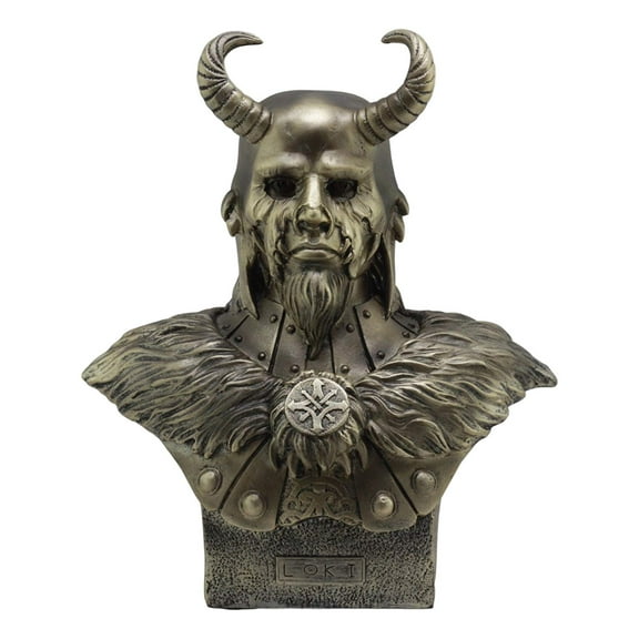 Ebros Shapeshifter Half God And Half Jotunn Loki Bust Statue 10.25"H