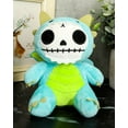thumbnail image 1 of Ebros Small Furry Bones Skeleton Teal Scorchie Wyrmling Dragon Plush Toy 5"H, 1 of 6