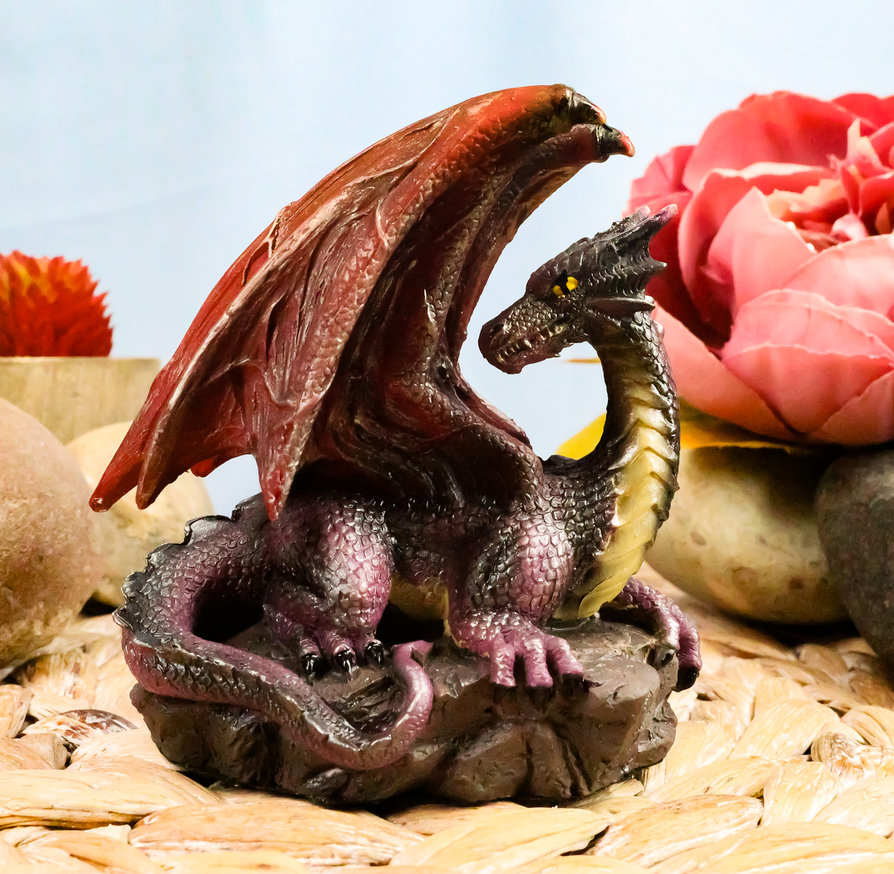 SOU・SOU 高島縮長方形衣/Carp is dragon in heaven Chinese Feng Shui Carp Fish Statue Jumping Over the Dragon