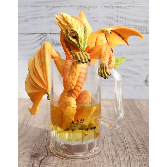 Ebros Spirit Drinks and Dragons Beer Fest Dragon Statue 7.75" Tall Fantasy