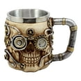 thumbnail image 1 of Ebros Steampunk Detective Skull Coffee Mug Beer Stein Tankard Drink Cup 14oz, 1 of 5
