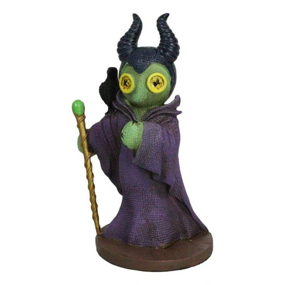 Ebros Voodoo Stiches Evil Queen Maleficent W/ Raven Figurine Pinheadz Collection