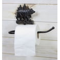 thumbnail image 1 of Ebros Whimsical Black Bear Toilet Paper Holder Bathroom Wall Decoration 8.25"H, 1 of 9