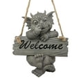 thumbnail image 1 of Ebros Whimsical Jute Strings Hanging Welcome Garden Dragon Picking Nose Statue, 1 of 4