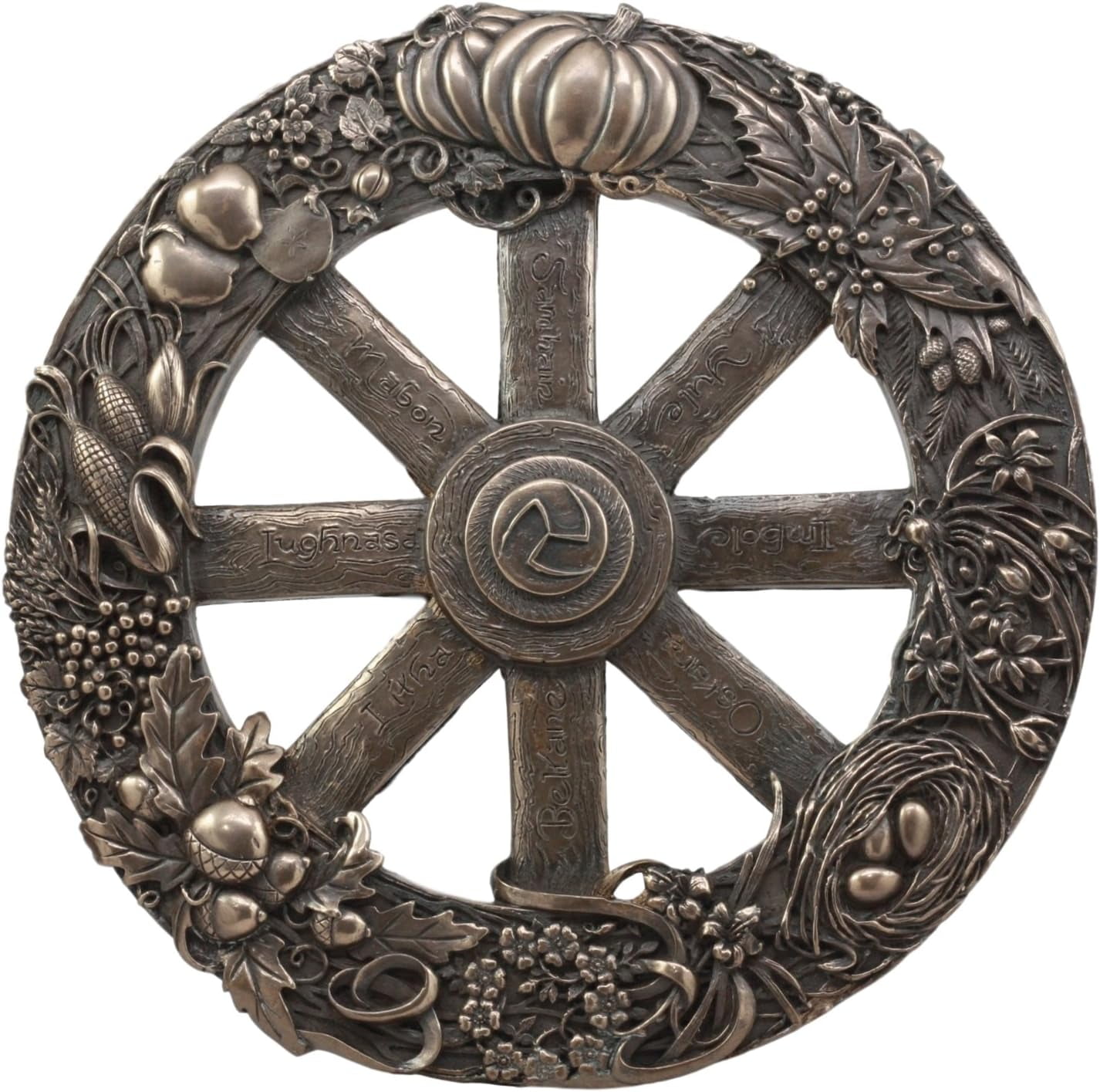 Ebros Wiccan Wheel Of The Year Wall Plaque Eight Pagan Festivals ...