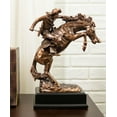 thumbnail image 1 of Ebros Wild West Rodeo Cowboy Training A Rearing Bronco Horse Statue W/ Base, 1 of 7