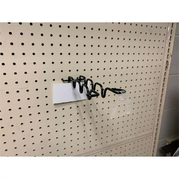 Ebsco 9061591 3 x 3 x 8 in. Trowel Pegboard Hook Metal, Black - Pack of 5