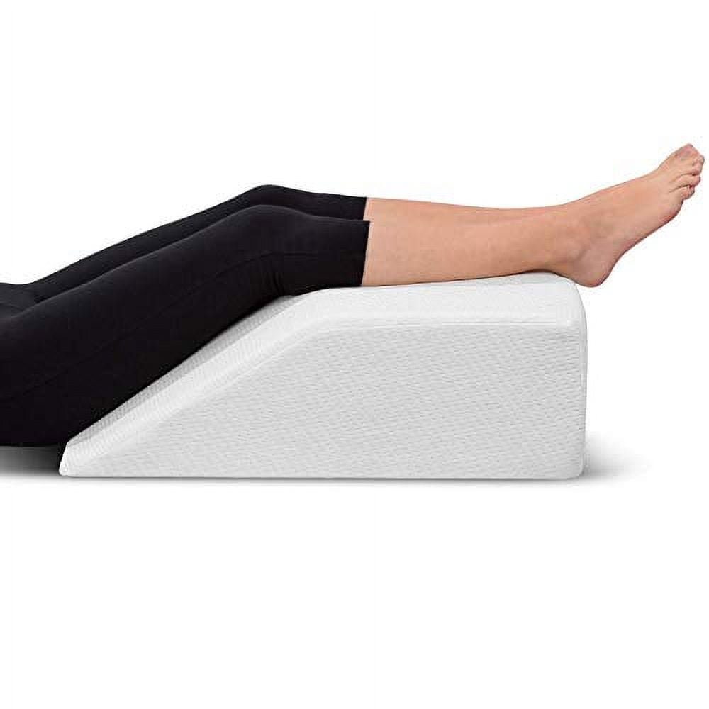 Memory Foam Wedge Leg Pillow, Relief for Swelling, Pain, 8 Ideal