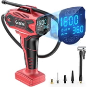 Portable 160PSI Cordless Tire Inflator for Milwaukee 18V Battery with Digital Pressure Gauge
