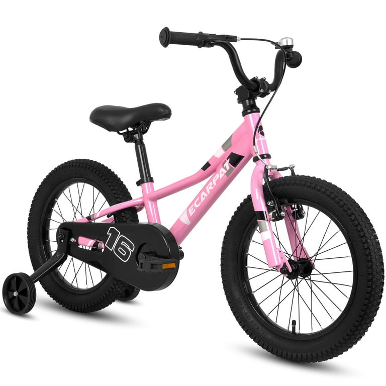 Ecarpat 16 inch children s bicycle with detachable training wheels suitable for children aged 4 5 6 7 years old. Walmart
