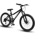 thumbnail image 1 of Ecarpat 24 Inch Mountain Bike for Women Girls, 7-Speed Front Suspension Teenagers Bikes for 9+ Years. Children Bicycle Suitable for 4'5"-5'5" Height Rider., 1 of 9