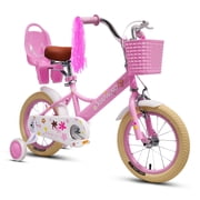 Ecarpat Kids Bike 14 Inch for Boys Girls, Steel Frame Kids Bicycle for 2-7 Years Old, Childrens Bicycle Birthday Gift for Boys Girls