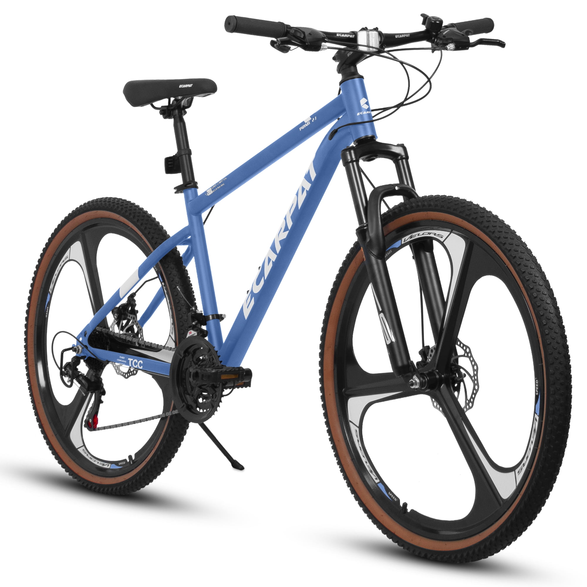 Ecarpat Mountain Bike 27.5 Inch Wheels, 21 Speed Road Bicycle with Dual