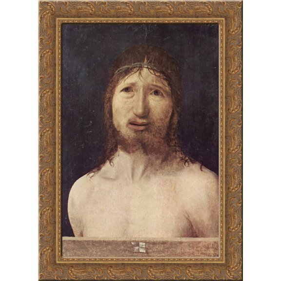Ecce Homo 20x24 Gold Ornate Wood Framed Canvas Art by Messina, Antonello da