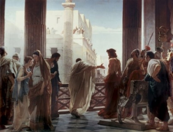 Ecce Homo Antonio Ciseri (1821-1891Italian) Palazzo Pitti Florence Italy Canvas Art - Antonio Ciseri (24 x 36)