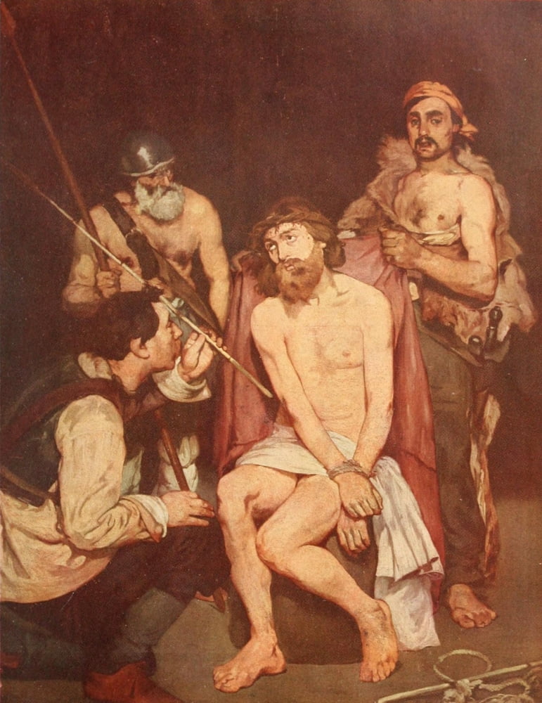 Ecce Homo Canvas Art - Ôø?douard Manet (24 x 36)