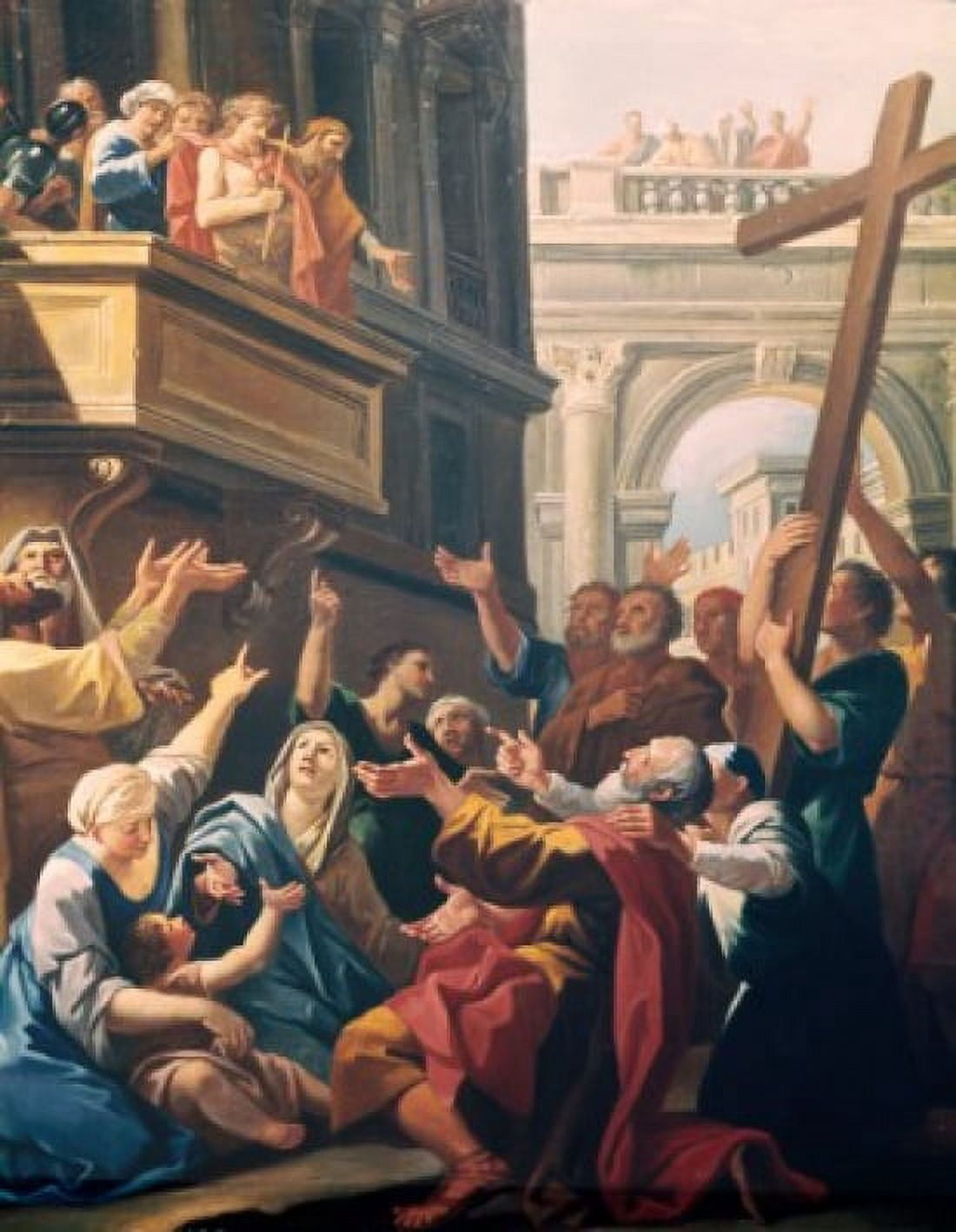 Ecce Homo Hendrick Krock (1677-1738 Danish) Canvas Art - Hendrick Krock (18 x 24)