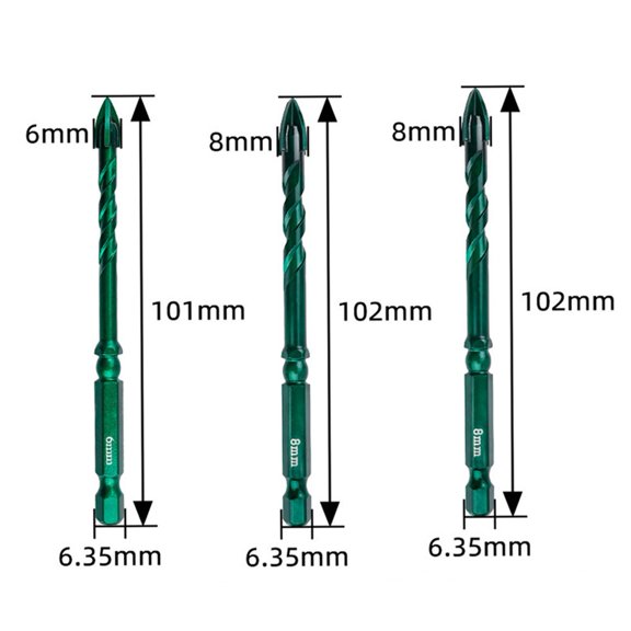 Eccentric Carbide Drill Bits In A Convenient 3 Piece Set For Diy Enthusiasts
