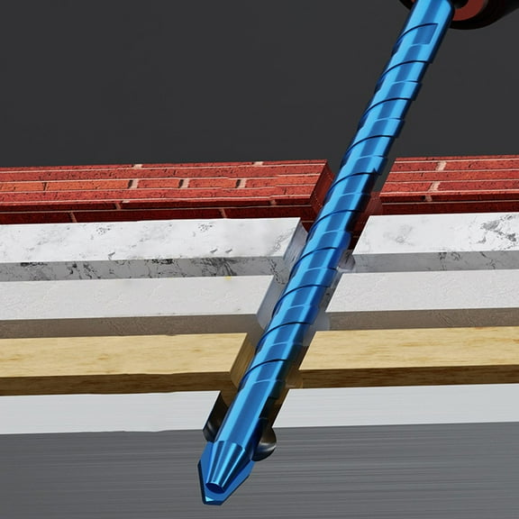 Eccentric Drill Drilling 6-12Mm Glass Tile Punching Rock Slab Triangle Drill Bit 6Mm