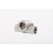 Eccentric Impeller Mirror 1 Inch, Water Flow Meter Sight Glass, Stainless Steel Clear Window Flow Indicator, Real-Time Fluid Monitoring for Industrial Pipe, Monitor Water Flow Transparency Efficiency