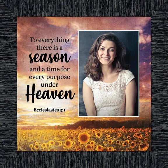 Ecclesiastes 3:4, There is a Time to Cry and a Time to Laugh, Decorative Scripture Christian Wall Art, Sympathy Gift Picture Frame, 6398CH