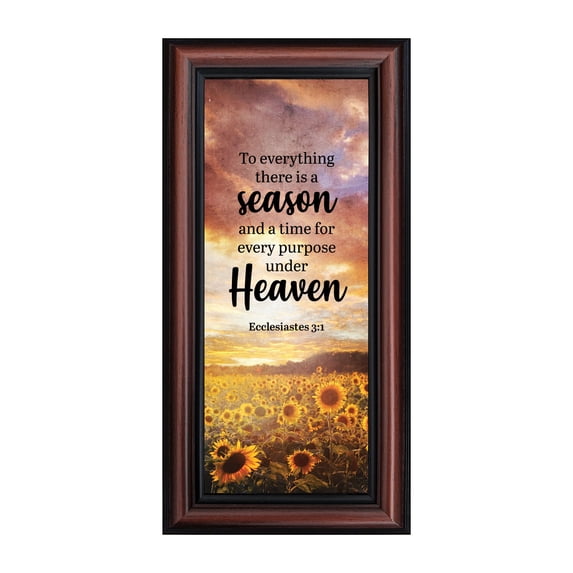 Ecclesiastes 3:4, There is a Time to Cry and a Time to Laugh, Decorative Scripture Christian Wall Art, Sympathy Gift Picture Frame, 7399W