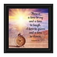 thumbnail image 1 of Ecclesiastes 3:4, There is a Time to Cry and a Time to Laugh, Decorative Scripture Christian Wall Art, Sympathy Gift Picture Frame, 8684B, 1 of 6