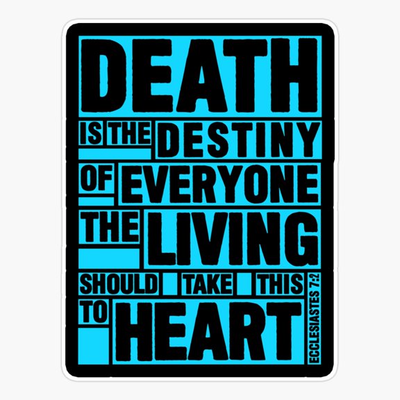 Ecclesiastes Destiny Reflection Bible Verse Sticker