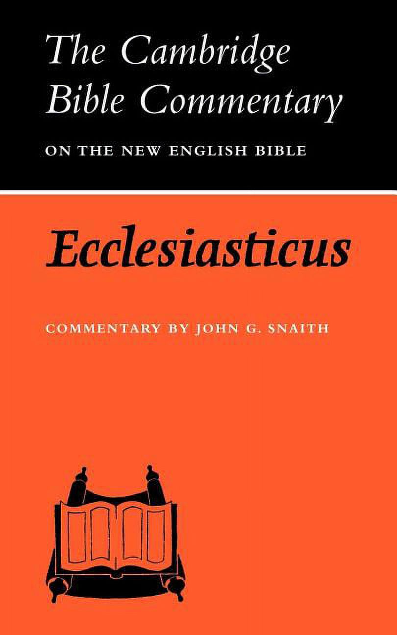 Ecclesiasticus or the Wisdom of Jesus, Son of Sirach, (Paperback