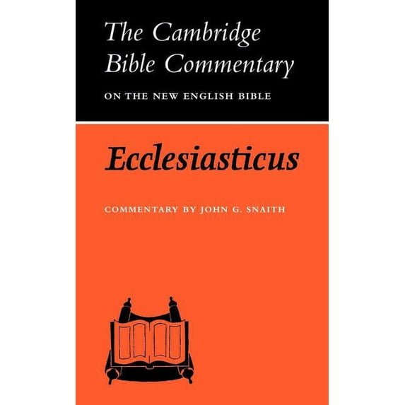 Ecclesiasticus or the Wisdom of Jesus, Son of Sirach, (Paperback)