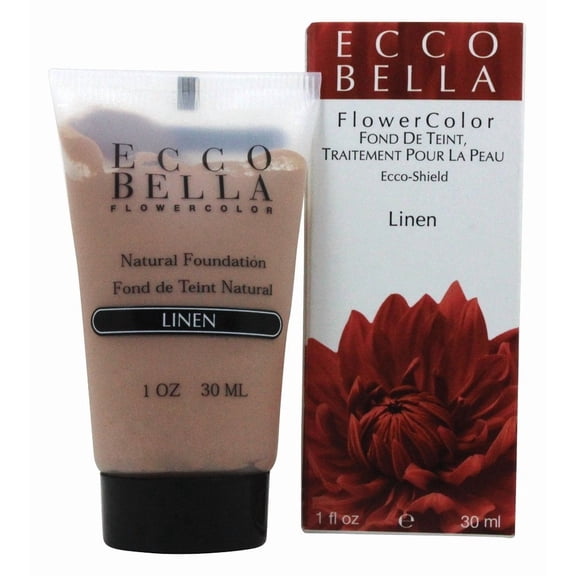 ECCO BELLA BEAUTY, Ecco Bella Flowercolor Natural Foundation Spf 15 Linen - 1 Fl Oz