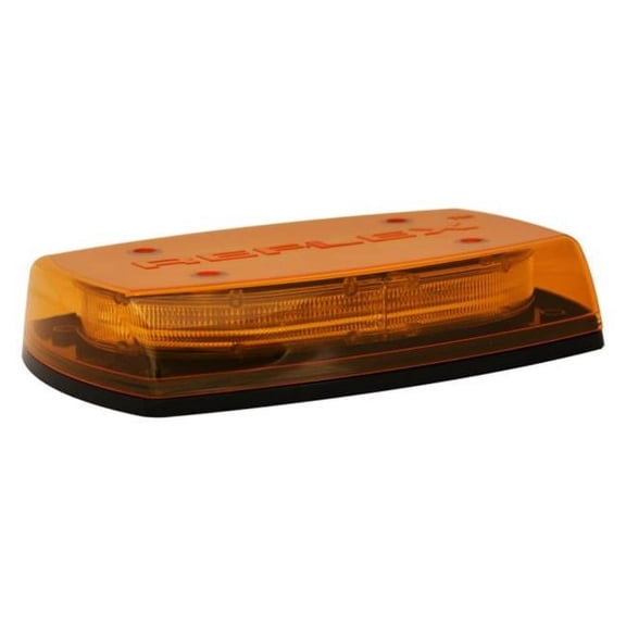 Ecco Elect 5550CABVM 11 in. 12-24V Reflex Vacuum & Magnet Mount Zero Optic Dome Amber & Blue Mini Emergency LED Light Bar